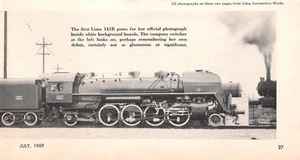 Die erste Lima 141R 2-8-2 Mikado Dampflok 30. Juli 1945 Vintage Mag Auszug - Bild 1 von 1