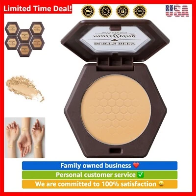 Burt’s Bees 100% Natural Origin Mattifying Powder Foundation, Sand, 0.3 Ounce, P - Image 1 of 4