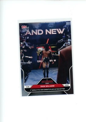 2025 Topps Now WWE Trick Williams #56SP NXT Cara de TNA SP Imagen Foto Variación Foto 1 de 2