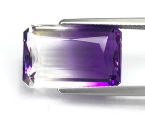 15.88ct Stunning Bicolor Hydrothermal Quartz | Lab-Created | 12.80 X 19.60mm - Picture 1 of 3