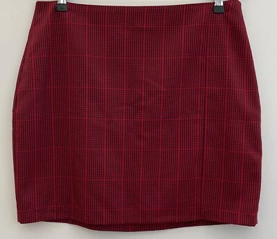 George Black Red mini Skirt Size 16 Polyester Mix womens  - Image 1 of 4
