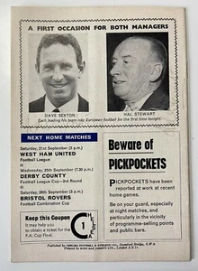 Chelsea Morton signed Europe programme 18 Sep 1968 Dave Sexton Hal Stewart - Picture 1 of 2