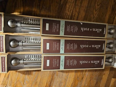 36 дюймов x 72 дюйма антикварный никелевый карниз Allen and Roth - Изображение 1 из 4