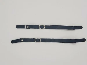 2- piece Black Miniature Guitar Strap. Mini guitar straps. For DISPLAY ONLY - Picture 1 of 7