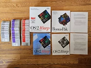 IBM OS/2 WARP Version 3 Plus BonusPak Complete In Box red spine - Picture 1 of 15