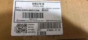 Range crystal window Model #:WB57K18 - Picture 1 of 1