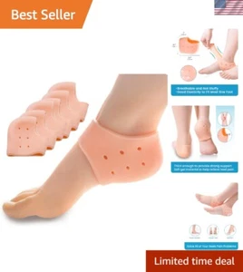 Effective Heel Pain Treatment with Silicone Heel Protectors - Durable Relief Set - Picture 1 of 10