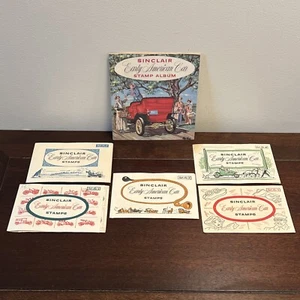 Vintage Sinclair Gas Oil Promo Early American Car Stamps~Album 1952 Complete Set - Picture 1 of 14