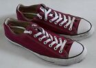 MENS CONVERSE ALL STAR BURGUNDY SNEAKERS. SIZE UK 11.5