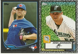 2013 Topps Baseball - Josh Johnson Black Parallel + 2011 Topps Black Diamond - Bild 1 von 1