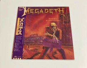 [LP] Megadeth - Peace Sells... w/OBI ECS-81773 PROMO WL Japan vinyl - Picture 1 of 3