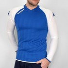 Kappa Herren Sport Shirt Laufshirt Fußball Trikot Longsleeve Italien blau/weiß M