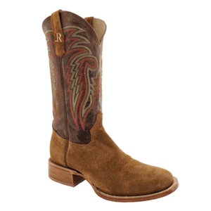 BOTAS OCCIDENTALES R. WATSON RW8200 bronceadas puntera redonda punta redonda para hombre - Imagen 1 de 1
