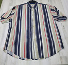 Vintage Bugle Boy Company Men's Short Sleeve Button Up Cotton Shirt Size Xl