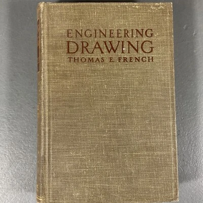 Engineering Drawing by Thomas E. French & Charles J. Vierck 7th Ed. VTG PB 1947 - Image 1 of 4