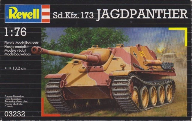 KIT REVELL 1:76  KIT CARRO ARMATO SD.KFZ.173 JAGDPANTHER  ART 03232 - Immagine 1 di 1