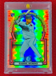 GABRIEL MORENO ROOKIE REFRACTOR Holo SP Insert RC Card Non Auto - DIAMONDBACKS