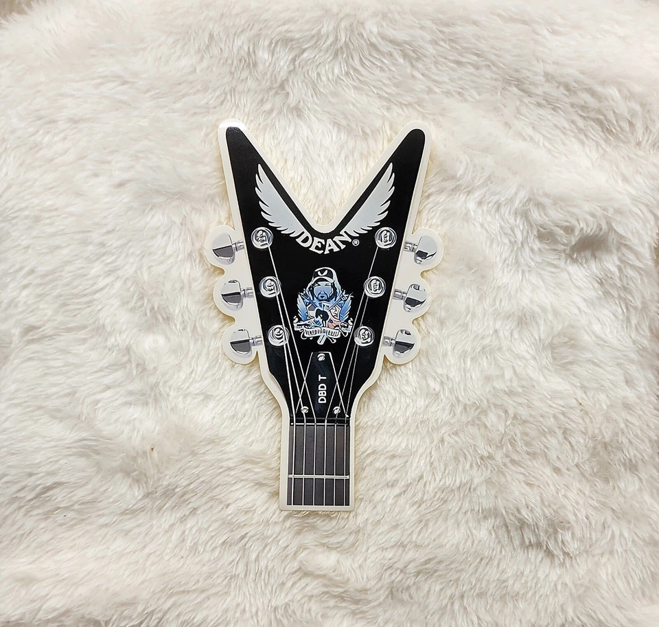 Dean Dimebag Darrell Headstock Sticker Pantera Damageplan - Image 1 of 1