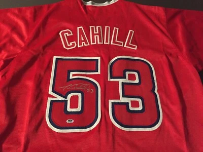 Trevor Cahill Autographed Signed Angels Custom Jersey - RSA Hologram - Image 1 of 4