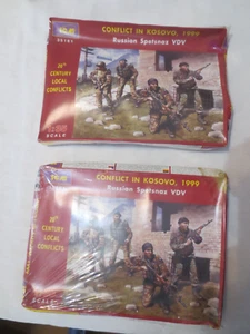 Two Kits ICM 1:35 Conflict in Kosovo 1999 Russian Spetsnaz 4 Figure Kit 35161 - Picture 1 of 10