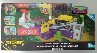 Batman BatWheels DC LEGIÓN DE ZOOM LANZAMIENTO SEDE VEHÍCULO JUEGO Fisher Price NUEVO Foto 1 de 4