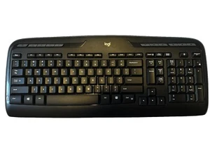 Logitech Wireless Desktop MK320 2.4GHz Wireless Keyboard No Dongle! - Picture 1 of 5