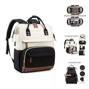 Laptop Backpack for Women, 15.6 Inch Work Business Backpacks Purse with USB P... - Picture 1 of 8