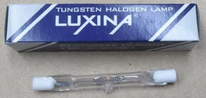230/240V 100W K14 Tungsten Halogen Tube R7 Luxina 78mm Pack of 5 - Picture 1 of 1