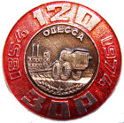 A357) Orden Russland UdSSR RAR Russisch Abzeichen Pins 120 Jahre Odessa ZOR