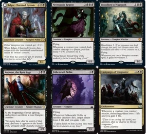 ***Baraja de comandante personalizada*** Edgar, novio encantado - Vampiros Lifegain EDH MTG CASI NUEVA - Imagen 1 de 1