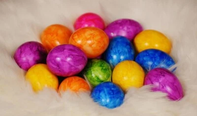 METMA 5 Colours Marble Brilliant Shine Paint Dye Decorate Craft Art Easter Eggs Egg