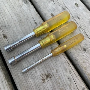 Snap-On ND Nut Drivers - 2x ND 116 1/2" , and 1 x ND 108 1/4" - Picture 1 of 7