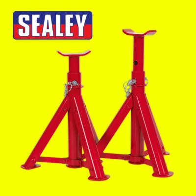 Sealey Folding Axle Stands 2tonne Capacity per Stand - 4tonne per Pair - AS2000F - Image 1 of 3