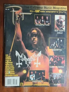 PIT MAGAZIN #32 MAYHEM PANTERA IRON MAIDEN DUNKEL BEGRABEN UNSTERBLICH mit PROMO-CD - Bild 1 von 1