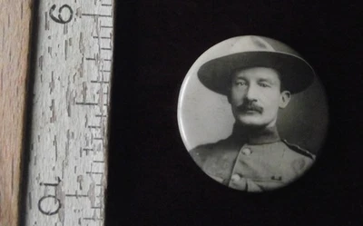 VINTAGE BOER WAR TIN PIN BADGE - Image 1 of 2