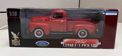 Road Legions Ford 1948 F-1 Pick Up Red Diecast Model Truck 1/18 Scale - Image 1 of 4