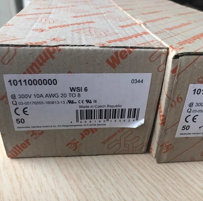 50pcs/box Weidmuller WSI6 Fuse Terminal 5*20 Fuse 1011000000 - Image 1 of 4
