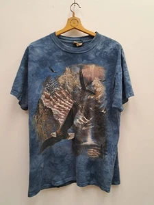 The Mountain 2004 Rick Kelly 100% Cotton Tee Eagles/ American Flag Size M - Picture 1 of 8