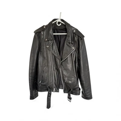 Chaqueta de moto de cuero XXL vintage Leather Gallery para hombre Foto 1 de 4