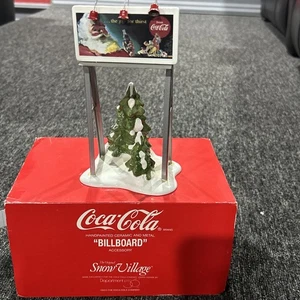 DEPT 56 COCA COLA BILLBOARD 5481-0 SNOW VILLAGE CHRISTMAS - Bild 1 von 10