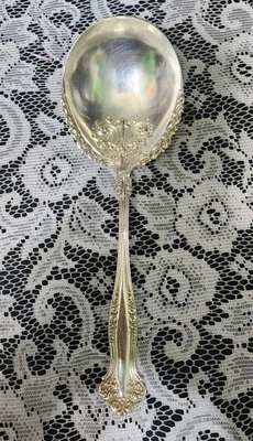 😜ANTIGUO CAMBIO DE SIGLO c1901 AVON PLATA BAYAS-CAZUELA CUCHARA PARA SERVIR🥘 Foto 1 de 4