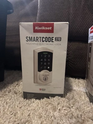 Panel táctil Kwikset SmartCode 270 bloqueo electrónico níquel satinado - tradicional Foto 1 de 4