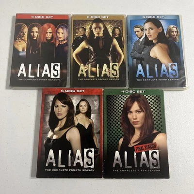 ALIAS Seasons 1-5 The Complete Series DVD Sets Jennifer Garner 1 2 3 4 5 Lot - Image 1 of 2