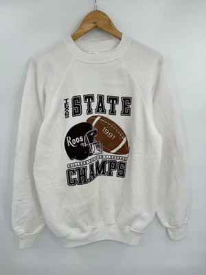 Sudadera De Colección Texas State Bobcats Cuello Redondo Talla XL Blanca Hecha en EE. UU. Foto 1 de 4