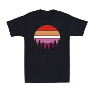 Lesbian Retro Sunset Shirt Funny Lesbian Pride Graphic Gift T-Shirt - Picture 1 of 10