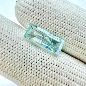 Aqumarine, faceted blue aquamarine gemstone, natural aquamarine 2.10 Ct 12x5x4mm - Picture 1 of 6