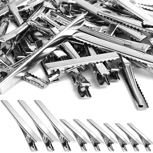 70 Pcs Alligator Hair Clips, 3 Sizes Oversized Metal Silver Hair Bow Clips Singl - Picture 1 of 12