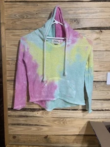 Trade Heritage Women’s Medium Tie Dye Hoodie Pastel Pullover Boho Festival - Picture 1 of 6