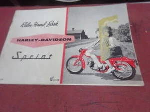 HARLEY-DAVIDSON Motor Co. 99475-61P SPRINT SMALL RIDER'S HANDBOOK - Picture 1 of 17