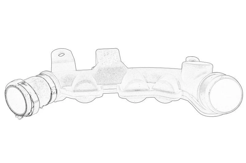 OE PEUGEOT Luftkühlerschlauch 1440J1 für DS DS 3-DS5, CITROEN C4, PEUGEOT 1.6D - Bild 1 von 1